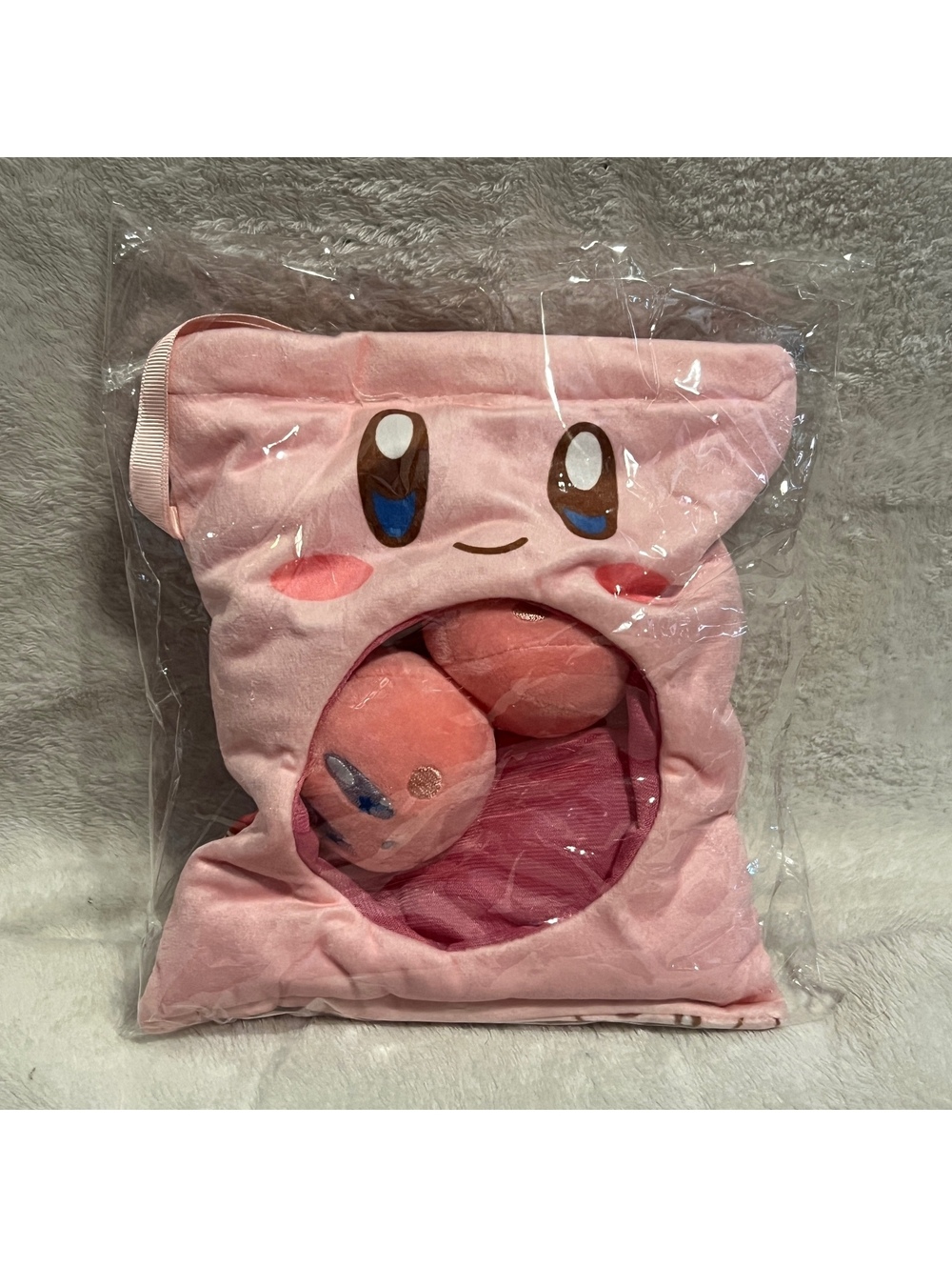 Kirby plush hand warmer pillow